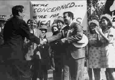 Governor Warren Hearnes campaigning for a second term in 1968. Missouri State Archives, Commerce and Industrial Development Collection