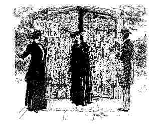 Political Cartoon depicting Women's Suffrage, 1912. State Historical Society of Missouri, Columbia